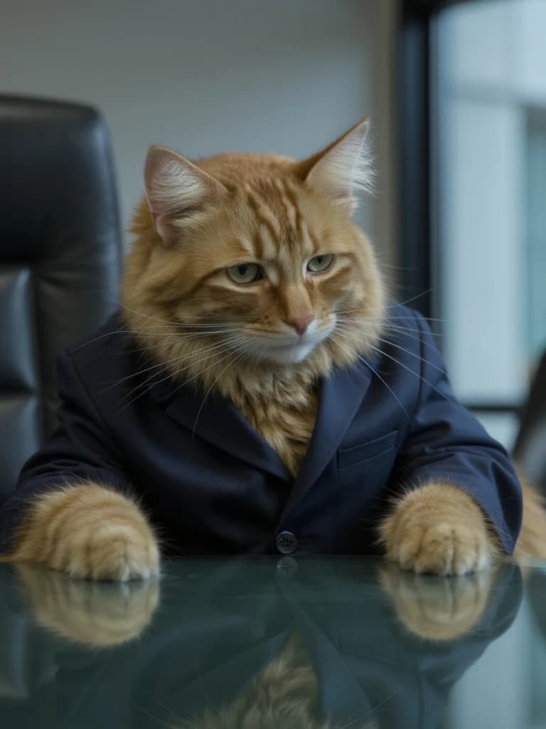 A real Corporate Cat output of Gillie